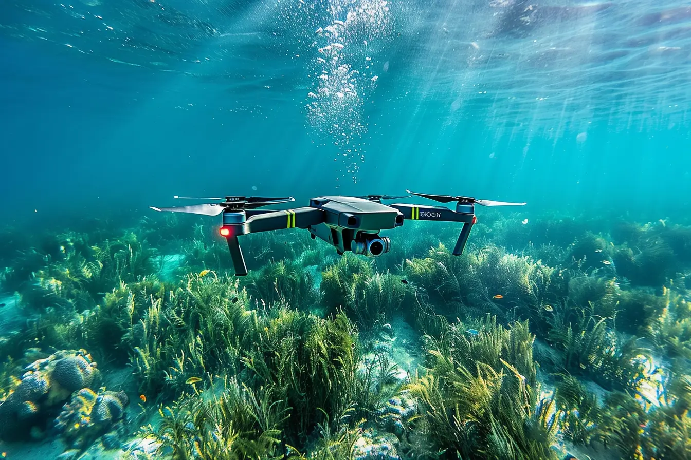 Comment utiliser un drone sous-marin pour le suivi de la restauration des herbiers marins ?