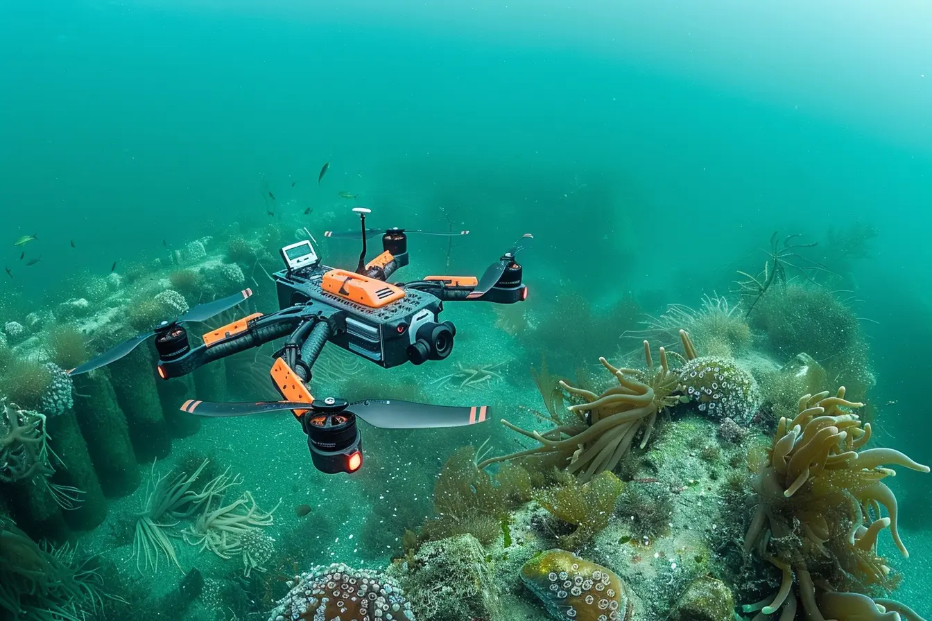 Comment utiliser un drone sous-marin pour le suivi des effets de la construction de digues sur les écosystèmes marins ?
