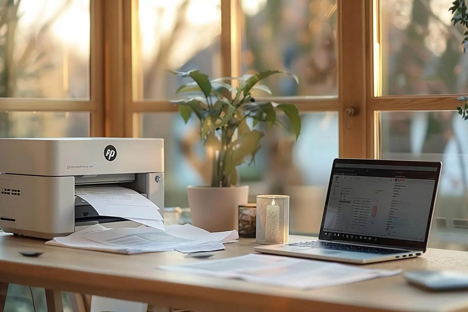 imprimer facilement un document avec une imprimante HP à la maison