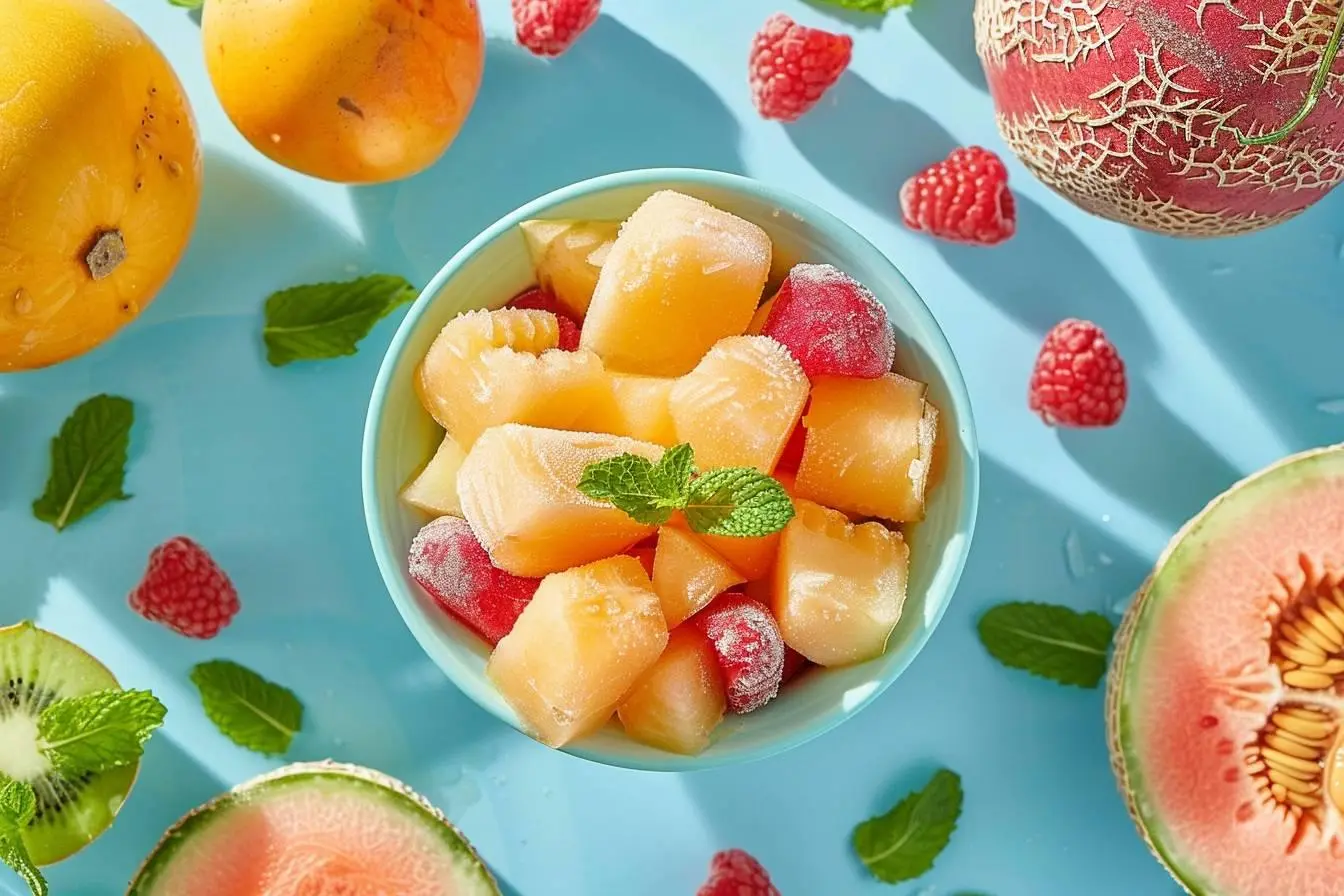 Recette simple et rafraîchissante avec du melon congelé