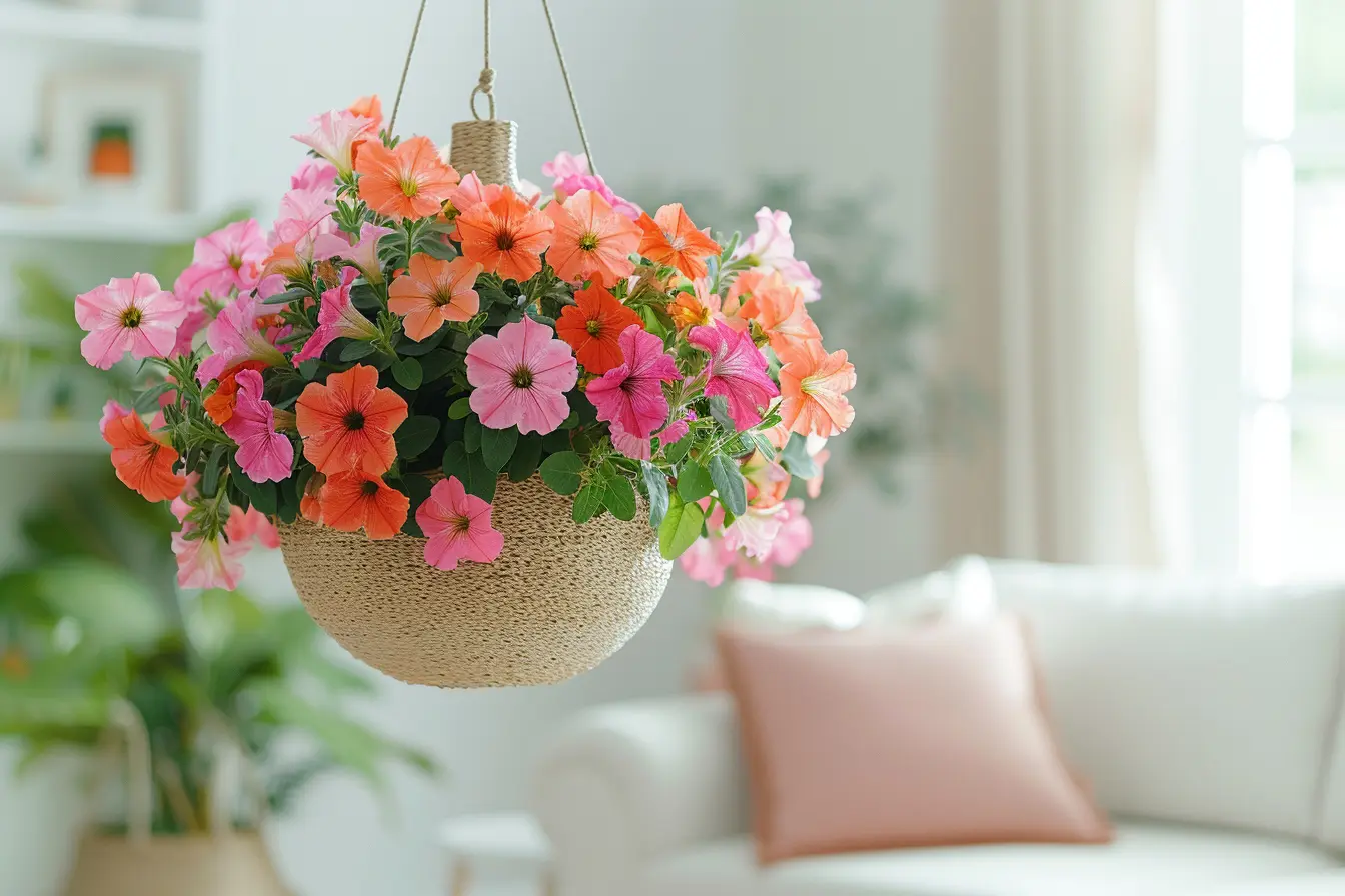 Suspension fleur: choix, installation et entretien pour embellir votre intérieur
